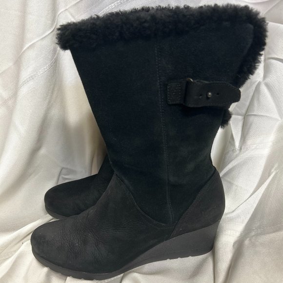 UGG Edelina boot size 9 Black - Picture 2 of 5